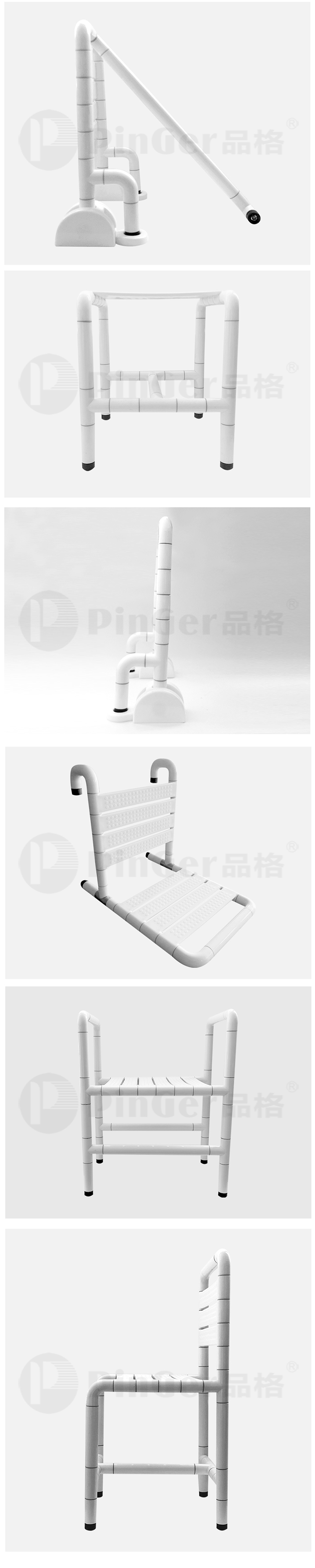 Handicapped Bathroom Accessories Nylon Shower Chair