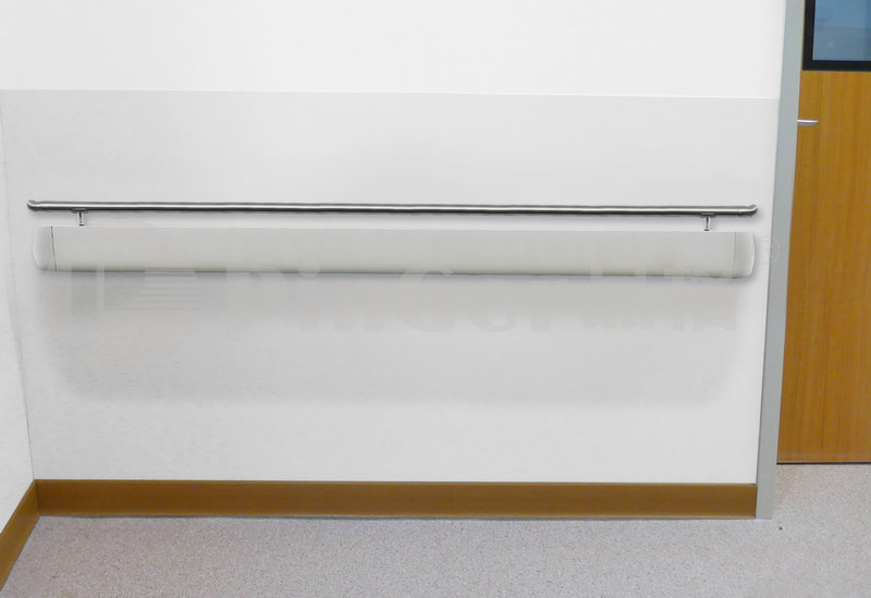 Stainless Steel Handrail With PVC Wall Guard Handrail