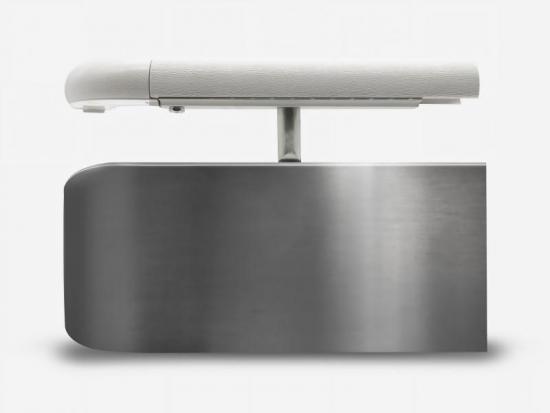 304 stainless steel wall protection with vinyl handshake handrail