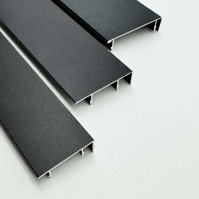 Ligne de plinthes en alliage d'aluminium brossé haut de gamme
